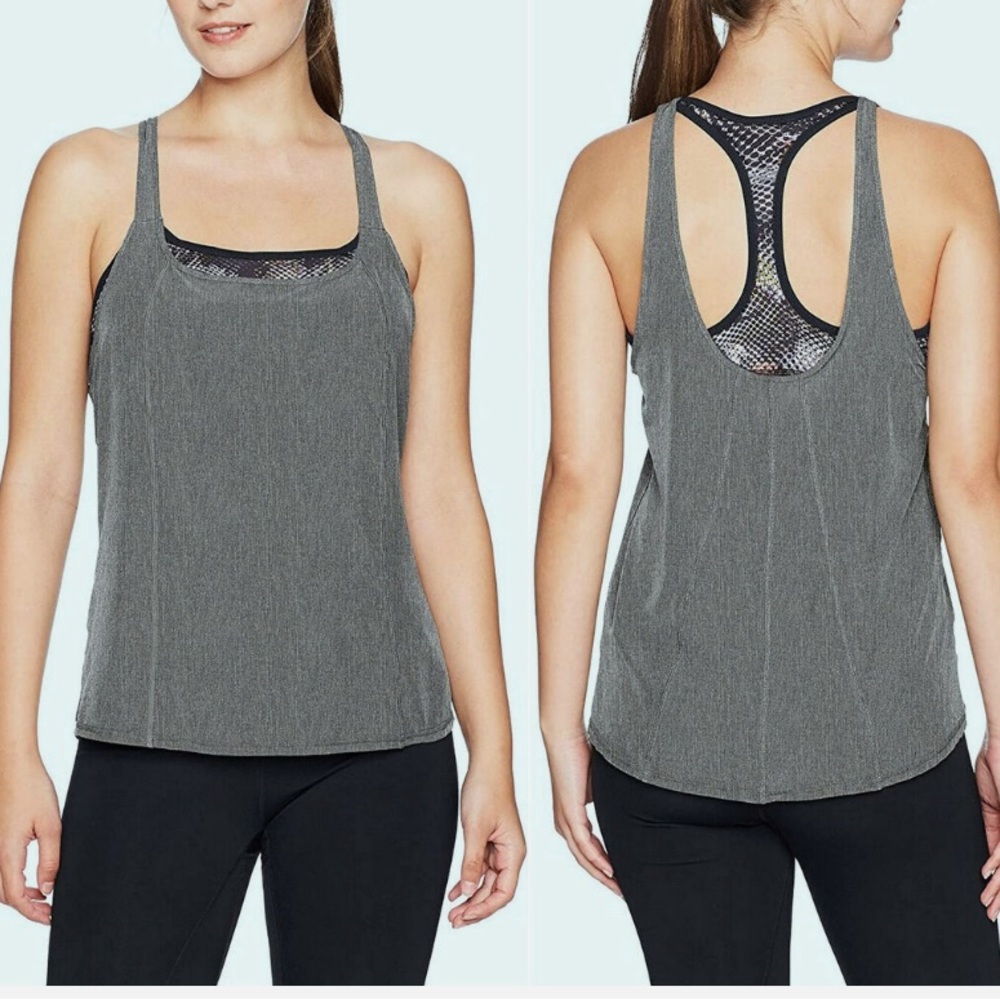 Prana Grey Racerback Tank Top